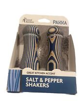 New Pakka Bamboo Salt And Pepper Shakers, NIB, Gourmet Cooking, Island Bamboo picture