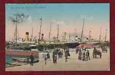 1915 Original Postcard Livorno Milano Italy IT Port Tyrrhenian Sea Boat Tirreno picture