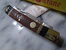 Kissing Crane Limited 1911 Pistol Trapper 2 Blade Pocket Knife 110th Anniversary picture