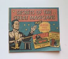 Vintage Vicks Advertising 1953 Secrets Of The Great Magicians Pamphlet picture