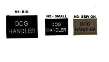 Dog Handler Police Security Close Protection Patch TRF Sew on Iron On Jacket Hat picture