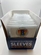 Beckett Shield Soft Penny Card Sleeves 15 Packs of 100 Sleeves, Full Box of 1500 picture