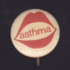 OLD METAL BADGE PIN Asthma  H-185 picture