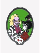 Beetlejuice Animated Duo Portrait Enamel Pin picture