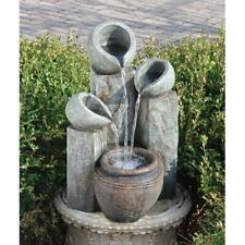 Indoor Outdoor Multi-Level Oasis Four Urns Flowing Cascading Water Fountain picture