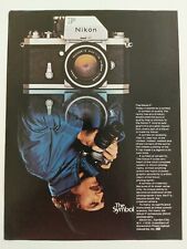 Nikon F Camera The Symbol  1970's  Print Ad Advertisement Vintage Artwork  picture