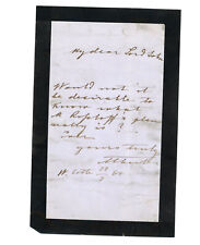 Prince Albert Consort auto autograph letter signed BAS LOA 1861 Queen Victoria picture