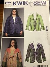 KWIK SEW pattern 3666 - women's jackets  - sizes 1X-2X-3X-4X - uncut picture