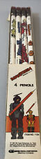 vintage robot warriors 4 pack pencils 1984 mel appel enterprises man tech Rusty picture