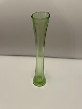 vintage green depression glass vase picture