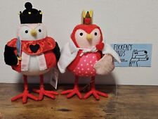 NWT Target Spritz Feathery Friends Valentine’s Day Birds Set Of 2 King & Queen ❤ picture