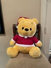 NEW XXL Huge Disney Premium Christmas Winnie The Pooh Plushy 42 CM SUPER CUTE picture