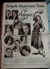 1929 Redpath Chautauqua News / The Bohemian Girl / Lady Mary Heath Women Aviator picture
