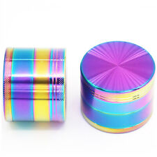 Rainbow Metal Herb Grinder 4-Piece Crusher Colorful 40 mm 1.5 Inches Small picture