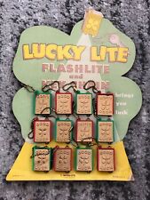 Flashlight Keychain Display Counter-Top Store Toy Lucky Charm Lite Vintage 1940s picture