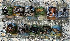 Unused Set of 11 Welch's ENDANGERED SPECIES Animals Jelly Jar Glasses Missing #8 picture