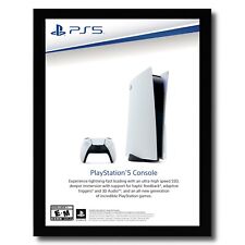 2023 PS5 Playstation 5 Console Launch Framed Print Ad/Poster Authentic Promo Art picture