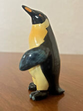 Vintage Hand Painted Porcelain Emperor Penguin Bird Animal Figurine Ceramic 2.5