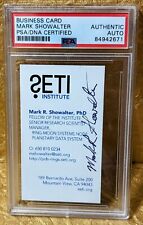 SETI Institute Mark Showalter PSA/DNA Autographed Signed Business Card 👽 picture