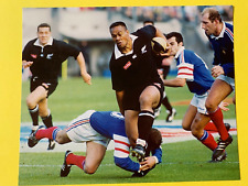 RUGBY UNION STAR ROOKIE CARD JONAH LOMU ALL BLACKS 1995 FRENCH EDITION picture