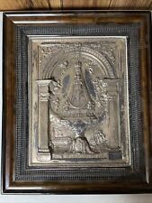 Vintage Embossed Religious Silverplate Figural 14 x 11 | Ntra Sra De Begona picture