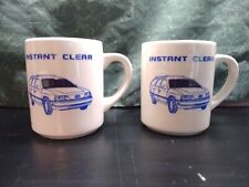 Pair of vintage Ford instant clear coffee mugs picture