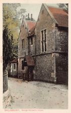 George Herbert's House, Salisbury, England, Early Postcard, Unused picture