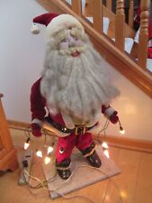 Vintage Christmas Harold Gale Santa Claus Animated Mechanical Store Display picture