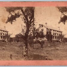 c1880s New York Large House Hudson River Real Photo NY Scenery Stereoview V40 picture