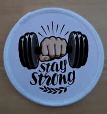Stay Strong Motivational Mental Health Iron Or Sew On Patch Badge picture