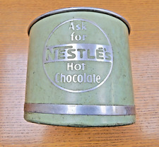 Vintage Nestle Ask For Nestle's Hot Chocolate Soda Fountain Advertising Tin NICE picture