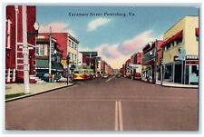 c1940 Sycamore Street Exterior Building Petersburg Virginia VA Vintage Postcard picture