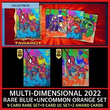 MULTI-DIMENSIONAL 2022-RARE+UC 18 CARD SET+AWARD-TOPPS MARVEL COLLECT picture