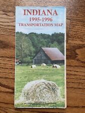 1995-1996 Official Indiana State Highway Transportation Travel Road Map picture