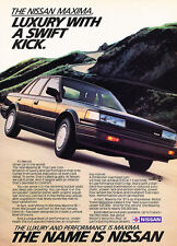 1987 Nissan Maxima - luxury kick - Classic Vintage Advertisement Ad PE101 picture