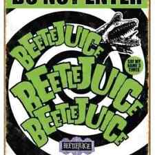 Beetlejuice - Do Not Enter Retro Metal Tin Sign Vintage 8
