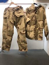 Rothco US Military ECWCS Desert Camo Waterproof Sz Lg Parka & Sz Med Pants picture