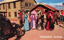 Fairbanks Alaska, Centennial Exposition, Gold Rush Town, Vintage Postcard picture