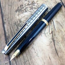 PLATINUM NIB:F 14K FOUNTAIN PEN SILVER VINTAGE JAPAN MADE A154 picture