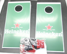 Heineken Logo Mini Tabletop Cornhole Corn Hole Game Boards Travel Portable. NEW picture