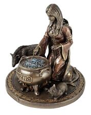 Veronese Celtic Sorceress CERIDWEN Witch Goddess of Creation Statue Bronze Color picture