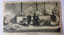 1877 magazine engraving - FINAL COOKING OF SARDINES picture