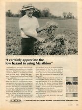 1967 Print Ad of Cyanamid Malathion Pesticide Vernon Vick Farm Bowling Green OH picture
