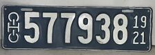 1921 Ohio  License Plate Tag 577938 - Repainted for Automobile Car picture