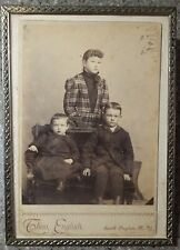 Antique South Dayton NY POPE & HIELS Family Cabinet Card Photograph w Provenance picture