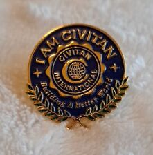 Civitan International - I Am Civitan - Vintage Enameled Badge Pin picture