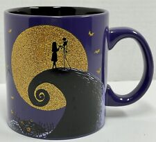 Disney The Nightmare Before Christmas Mug 20oz Ceramic Purple Jack & Sally Moon picture