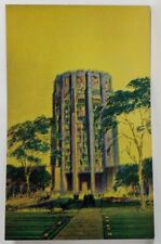 1939 NY World's Fair The Temple of Religion Metalite Surface Postcard S18 picture