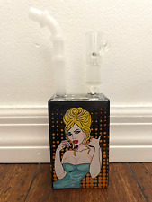 7.5” Premium Glass Water Pipe Juice Box Blondie Call Me picture