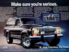 1981 Jeep Cherokee Vintage Make Sure You're Serious Original Print Ad 8.5 x 11